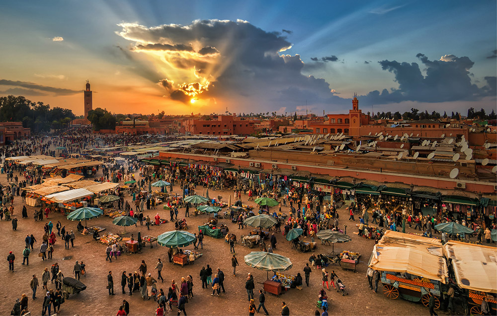 übertragen Sie Marrakesch